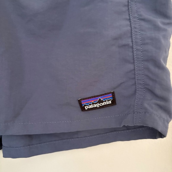 Patagonia Baggies Shorts Blue Grey Mens Size Small Activewear Swim Trunks - Picture 2 of 3